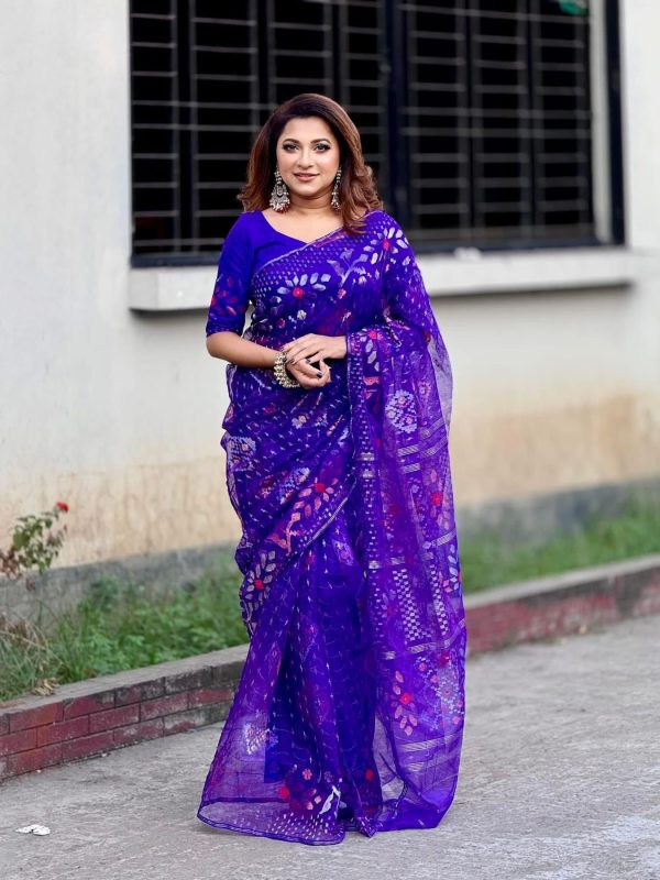 Exclusive premium quality Jamdani saree. - Image 4